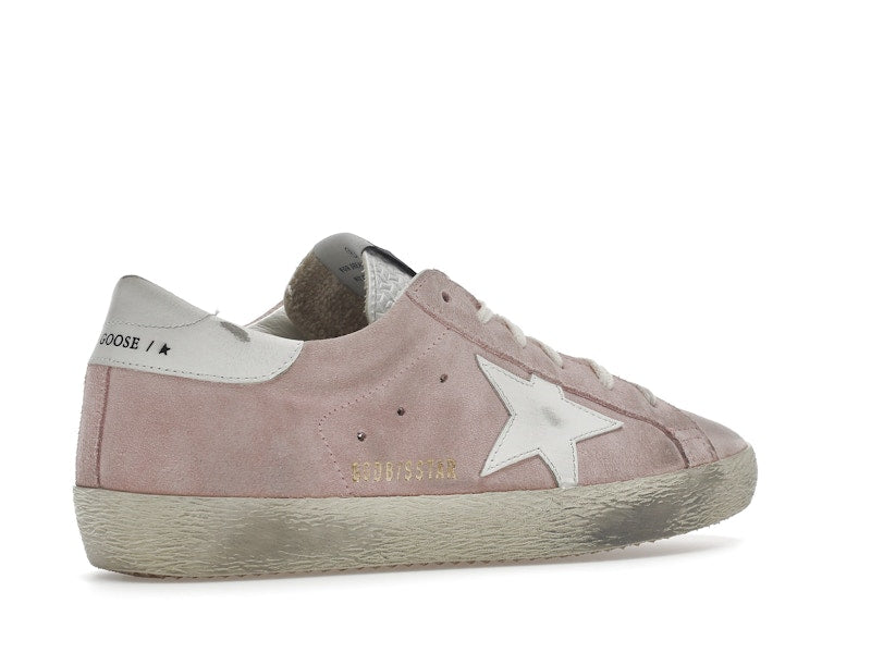 Golden Goose Super Star Pink Suede White