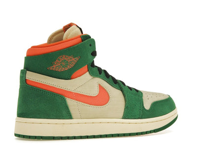 Jordan 1 High Zoom Air CMFT 2 Pine Green Orange Blaze (Women's)