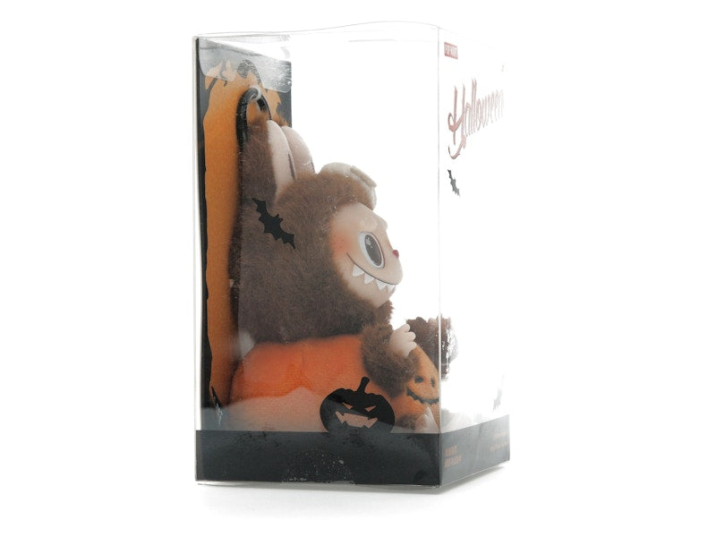 Pop Mart Labubu Happy Halloween Party Series-Sitting Pumpkin Vinyl Plush Pendant