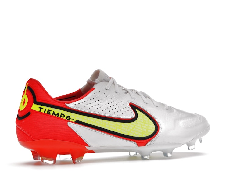 Nike Tiempo Legend 9 Elite FG White Bright Crimson Volt