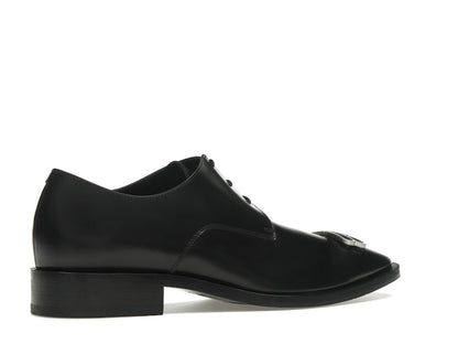 Balenciaga Rim Derby Shoes Black Leather