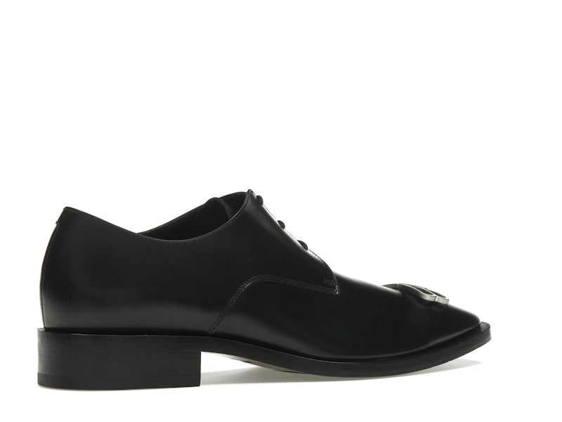 Balenciaga Rim Derby Shoes Black Leather