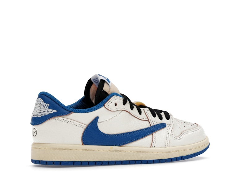 Jordan 1 Retro Low OG SP Fragment x Travis Scott Sail Military Blue (PS)