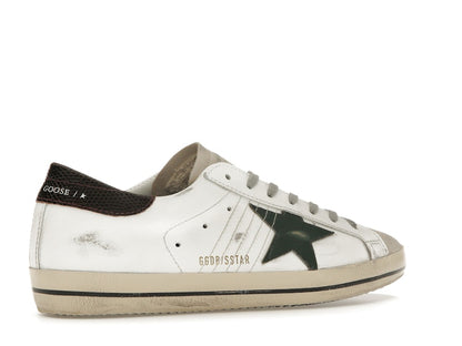 Golden Goose Super-Star White Seedpearl Green