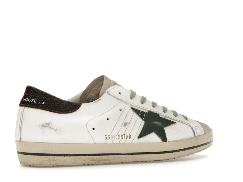Golden Goose Super-Star White Seedpearl Green