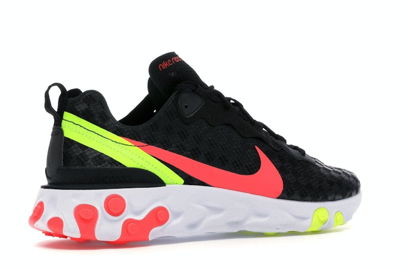 Nike React Element 55 Black Crimson Volt