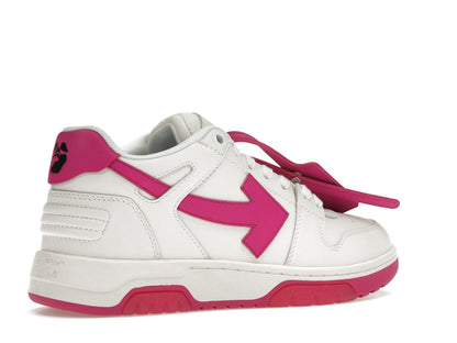 OFF-WHITE Out Of Office Calf Leather White Fuchsia (Women's)