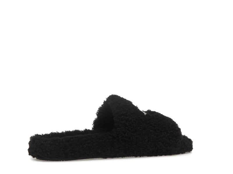 Balenciaga Paris Furry Slide Black (Women's)