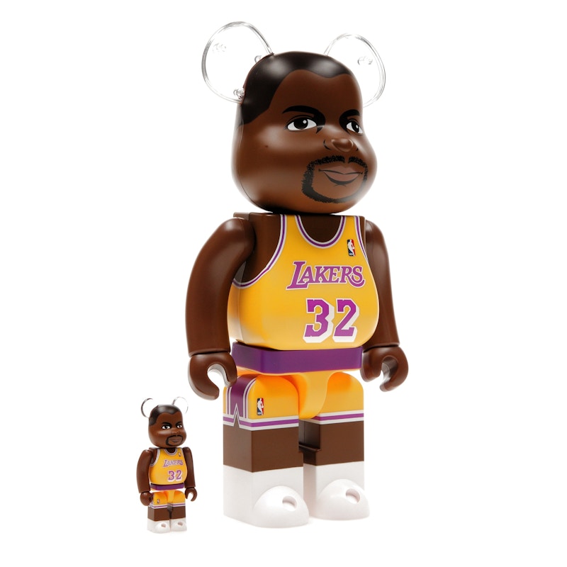 Bearbrick NBA Magic Johnson (Los Angeles Lakers) 100% & 400% Set