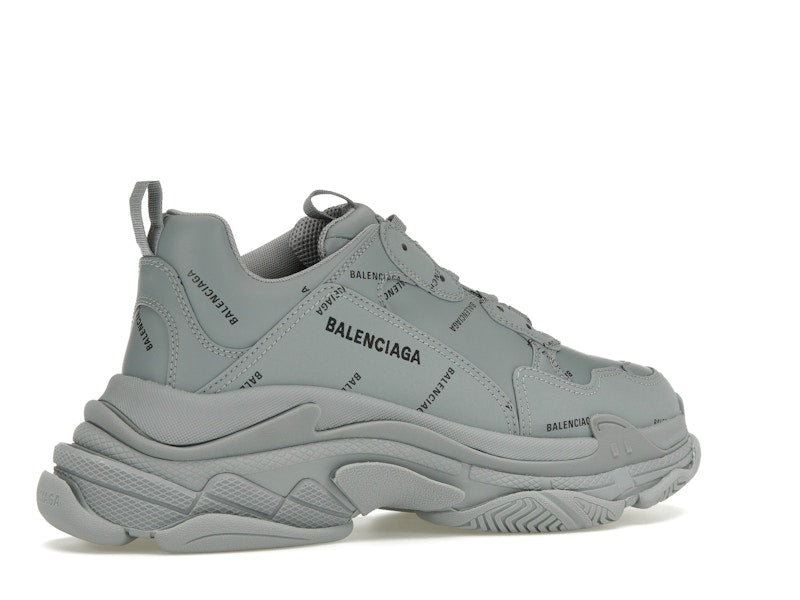 Balenciaga Triple S AllOver Logo Grey Black