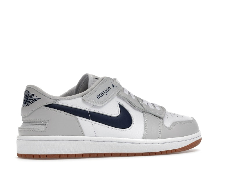 Jordan 1 Low EasyOn White Neutral Grey Gum Midnight Navy