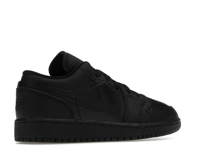 Jordan 1 Low Tumbled Leather Black (GS)