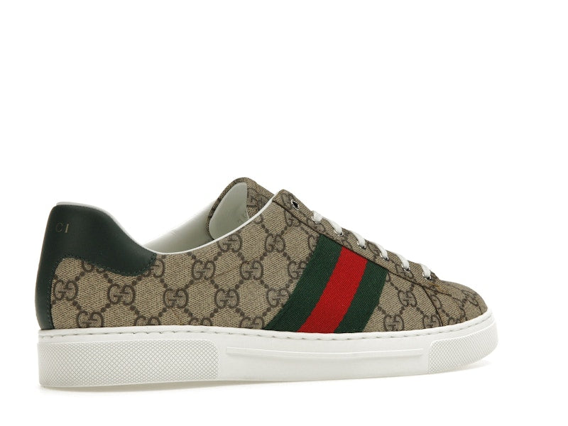 Gucci Ace Web Beige Ebony