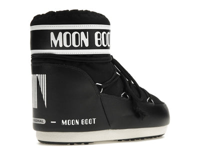 Moon Boot Icon Low Nylon Boot Black White