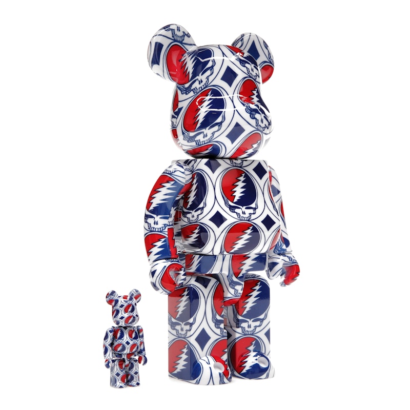 Bearbrick x Grateful Dead (Steal Your Face) 100% & 400% Set