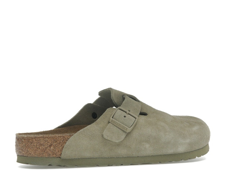 Birkenstock Boston Suede Faded Khaki