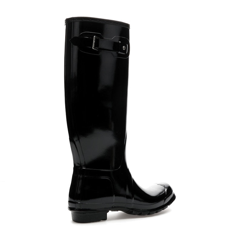 Hunter Original Tall Gloss Rain Boots Black (Women's)