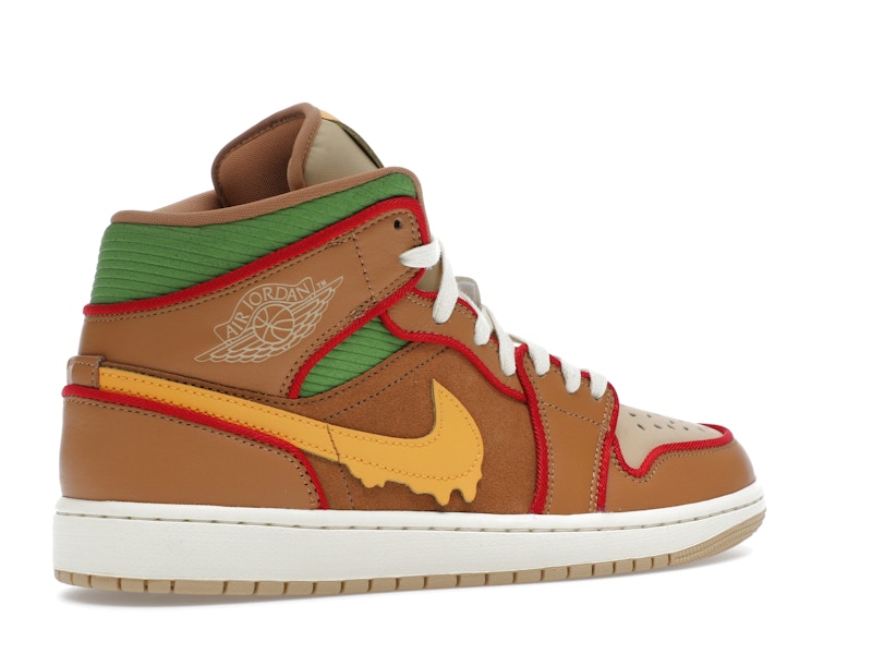 Jordan 1 Mid SE Cheeseburger