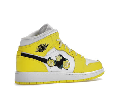 Jordan 1 Mid Dynamic Yellow Floral (GS)
