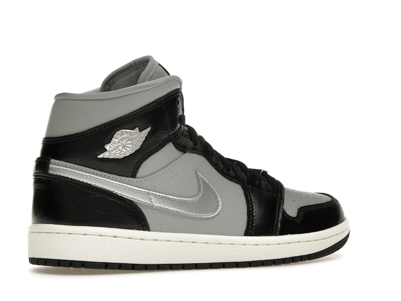 Jordan 1 Mid SE Black Metallic Silver (Women's)