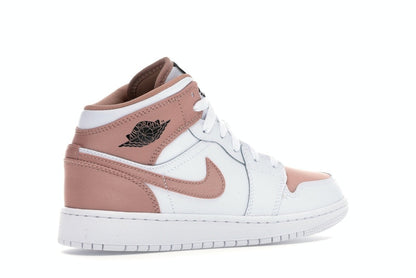 Jordan 1 Mid White Rose Gold (GS)