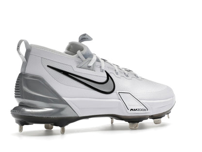 Nike Force Zoom Trout 9 Elite White Black Pure Platinum Metallic Silver