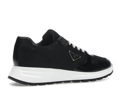 Prada PRAX 01 Sneakers Re-Nylon Brushed Leather Black White