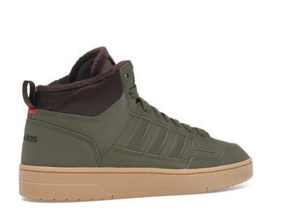adidas Rapid Court Mid Winterized Olive Strata Shadow Brown Gum
