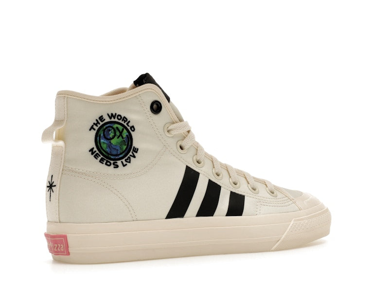 adidas Nizza Hi RF André Saraiva The World Needs Love Cream