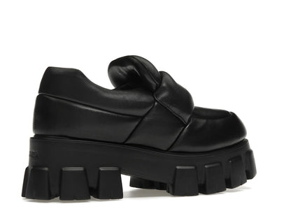 Prada Soft Padded 55mm Loafers Black Nappa Leather
