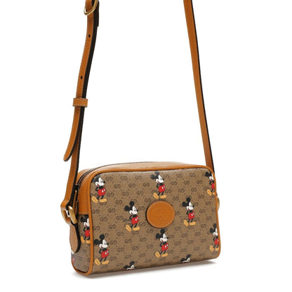 Gucci x Disney Mickey Mouse Crossbody Bag Brown