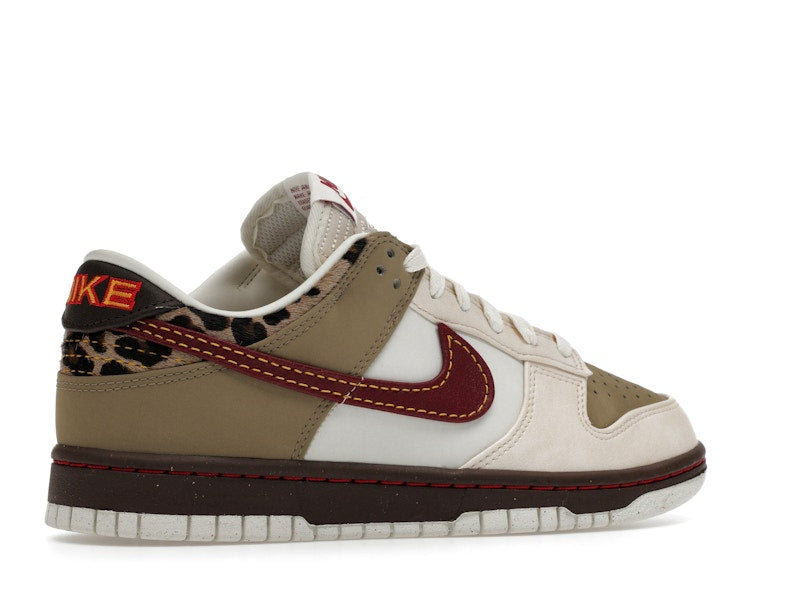 Nike Dunk Low Retro Khaki Team Red Pearl White (Women's)