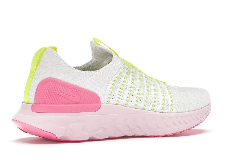 Nike React Phantom Run Flyknit 2 White Volt Pink Glow (Women's)