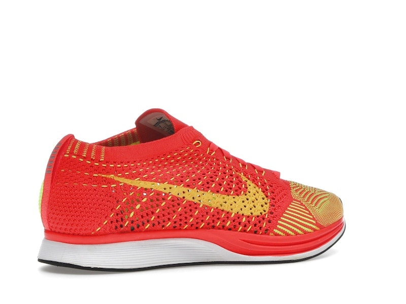 Nike Flyknit Racer Bright Crimson Volt