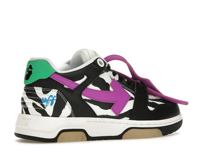 OFF-WHITE Out Of Office OOO Low Tops Zebra Pink (Women's)