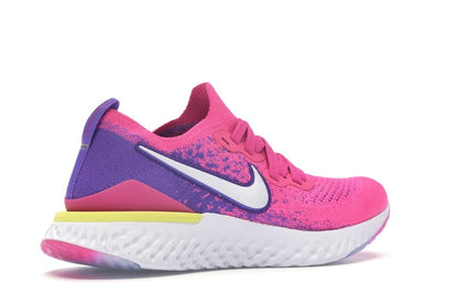 Nike Epic React Flyknit 2 Laser Fuchsia White (Women's)