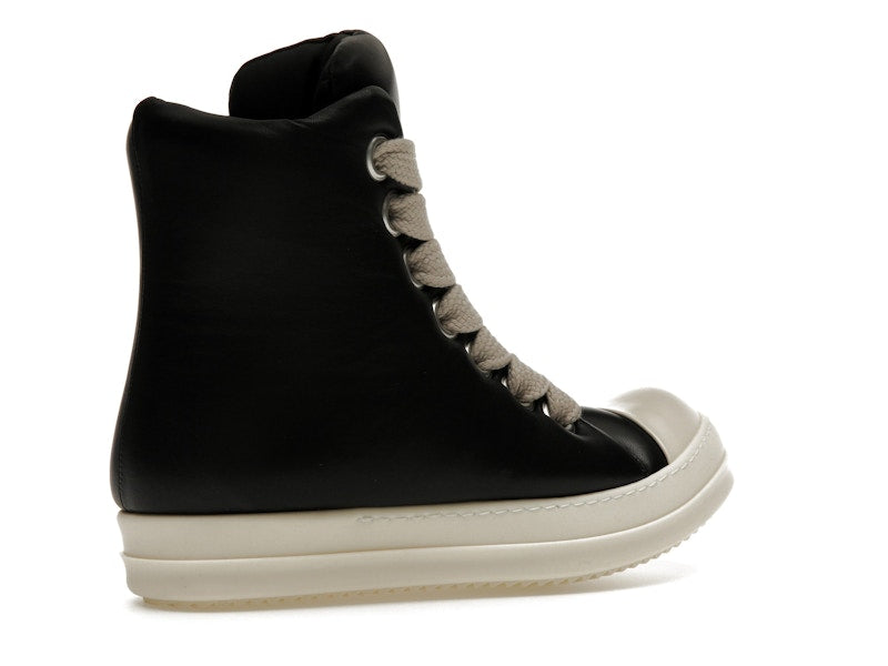 Rick Owens Jumbo Lace Padded Sneaks Black Milk