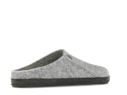 Birkenstock Zermatt Shearling Clog Wool Felt Light Gray