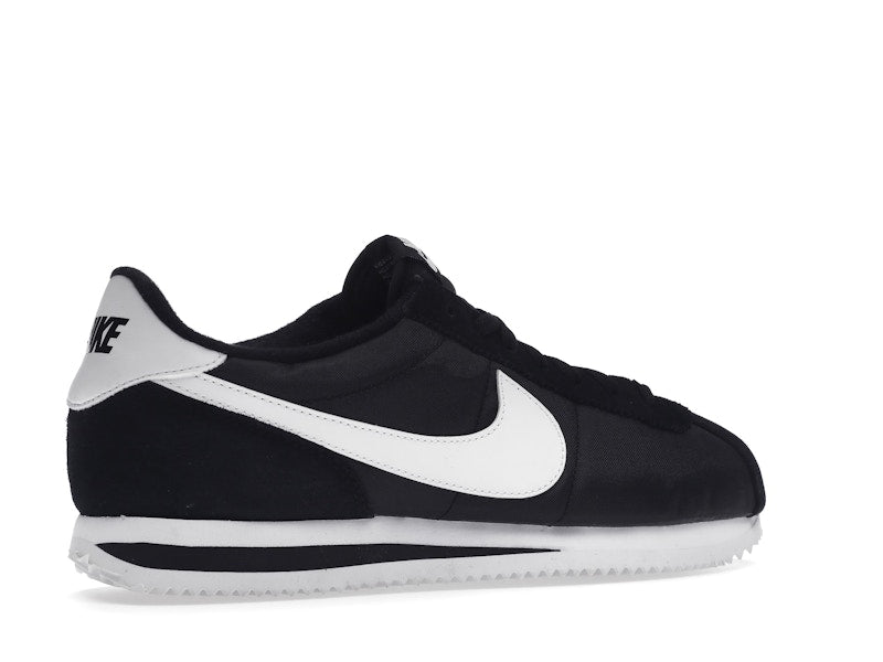 Nike Cortez Basic Nylon Black White-Metallic Silver