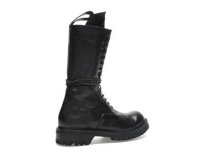 Rick Owens Army Laced Boot Black