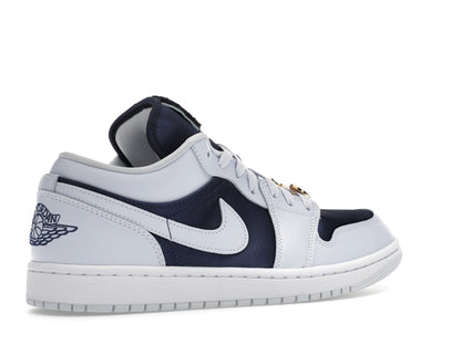 Jordan 1 Low SE Football Grey White Gym Red Midnight Navy (Women's)