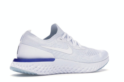 Nike Epic React Flyknit White Racer Blue (Women's)