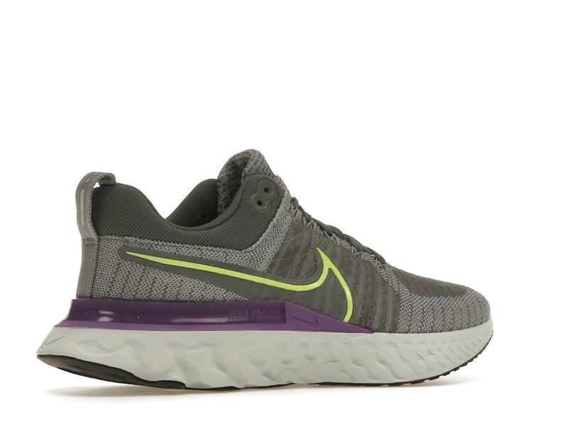 Nike React Infinity Run Flyknit 2 Grey Volt Wild Berry