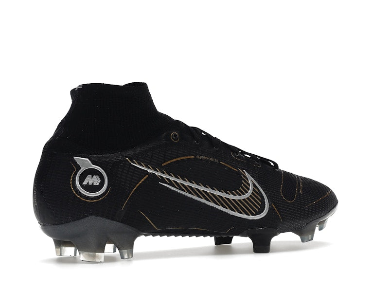Nike Mercurial Superfly 8 FG Black Metallic Silver Gold