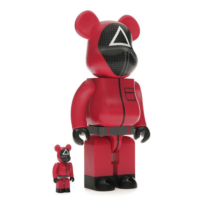 Bearbrick x Squid Game Guard (Triangle) 100% & 400% Set