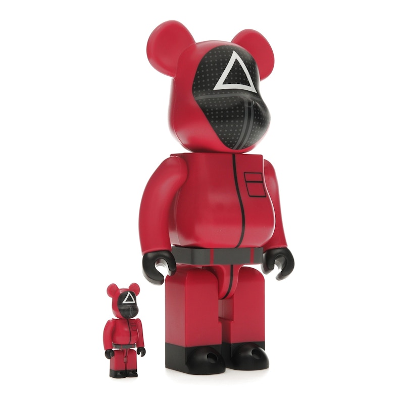 Bearbrick x Squid Game Guard (Triangle) 100% & 400% Set