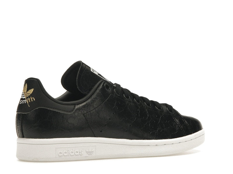 adidas Stan Smith Cracked Leather Black Gold (Women's)