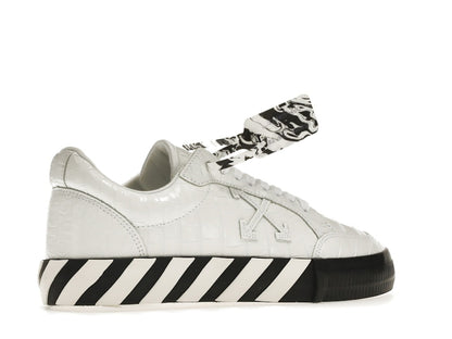 OFF-WHITE Vulc Low Croco Leather White Black