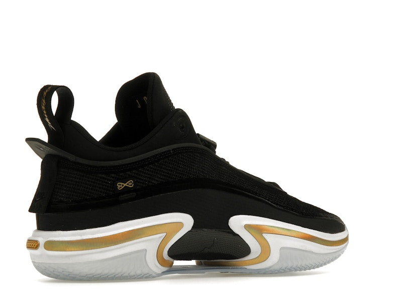 Jordan 36 Low Black Gold (Clear Sole)