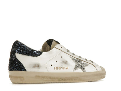 Golden Goose Super-Star White Blue Glitter (Women's)